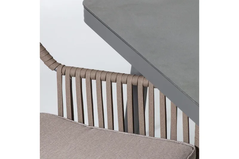 Möbelset ANDROS Utebord och 6 Utestolar 180x90xH75cm - Utemöbler - Utegrupp - Matgrupper utomhus