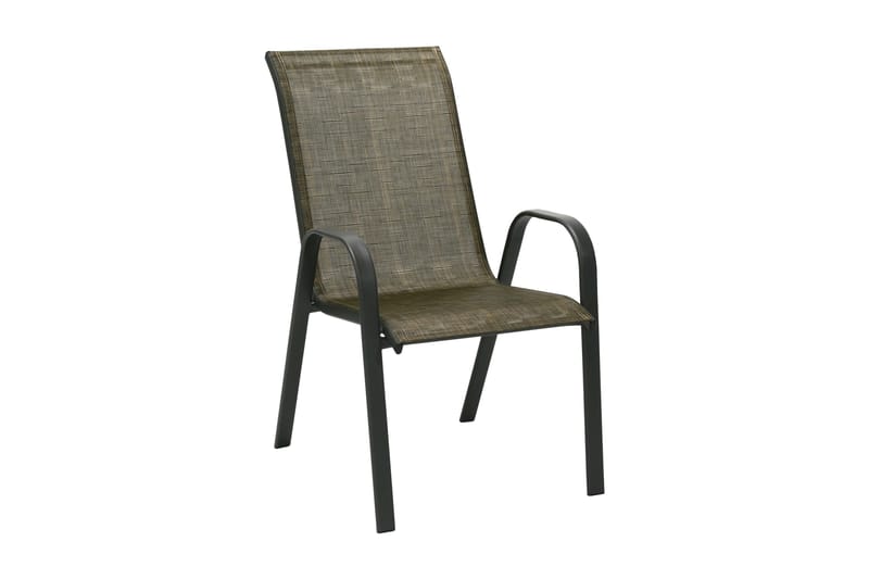 Möbelset DUBLIN bord och 4 stolar färg: mörkbrun - Matgrupper utomhus