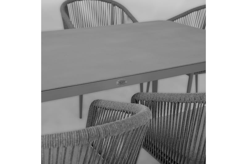 Möbelset ECCO med 6 Utestolar aluminiumram - Utemöbler - Utegrupp - Matgrupper utomhus