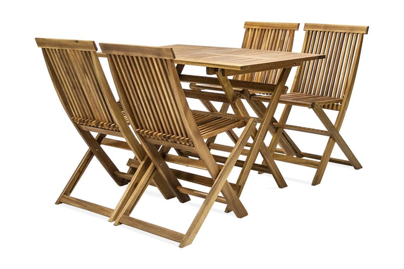 Möbelset FINLAY Utebord och 4 Utestolar 110x75xH72cm - Utemöbler - Utegrupp - Matgrupper utomhus