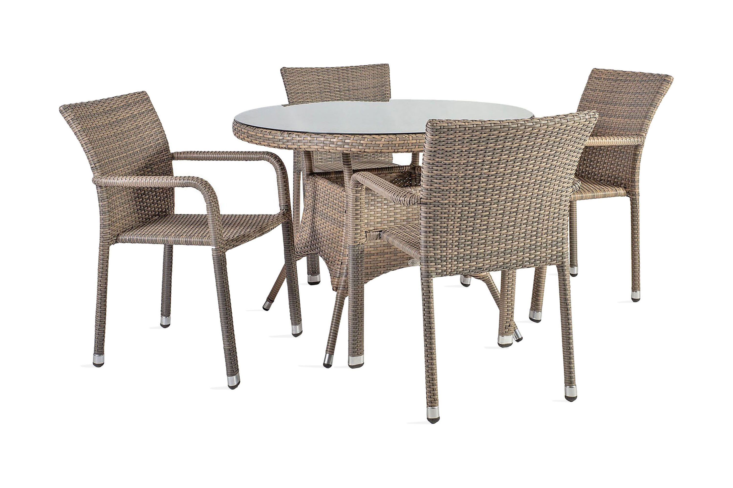 Möbelset LARACHE bord och 4 stolar –