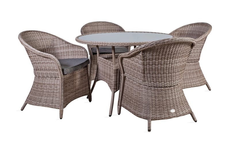 Möbelset SIENA bord och 4 stol - Matgrupper utomhus