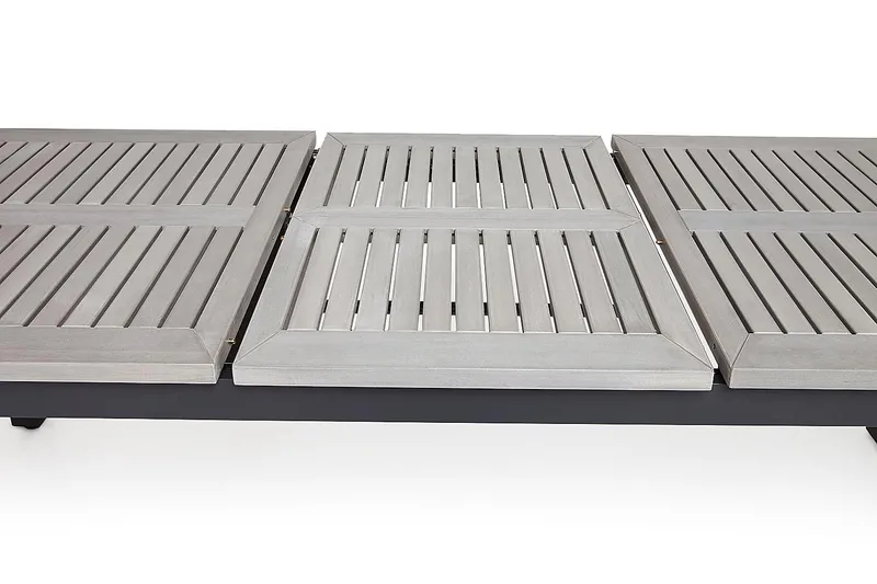 Monaco Matgrupp Utomhus 152-210 + 4 Positionsstol Lyx - Svart/Svart - Utemöbler - Utegrupp - Matgrupper utomhus