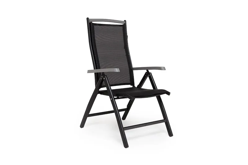 Monaco Matgrupp Utomhus 152-210 + 4 Positionsstol Lyx - Svart/Svart - Utemöbler - Utegrupp - Matgrupper utomhus