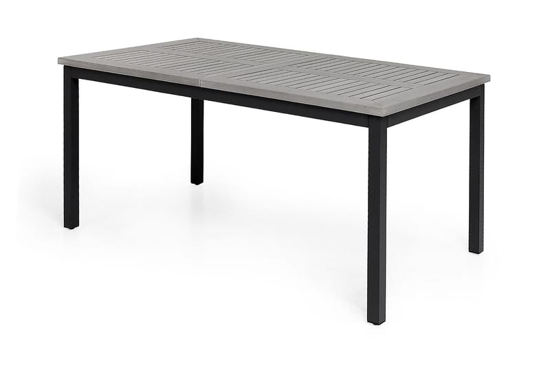 Monaco Matgrupp Utomhus 152-210 + 6 Jenny Ställbar Fåtölj - Svart/Grå - Utemöbler - Utegrupp - Matgrupper utomhus
