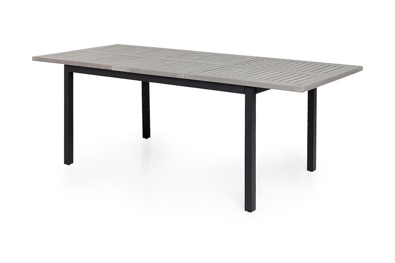 Monaco Matgrupp Utomhus 152-210 + 6 Jenny Ställbar Fåtölj - Svart/Grå - Utemöbler - Utegrupp - Matgrupper utomhus