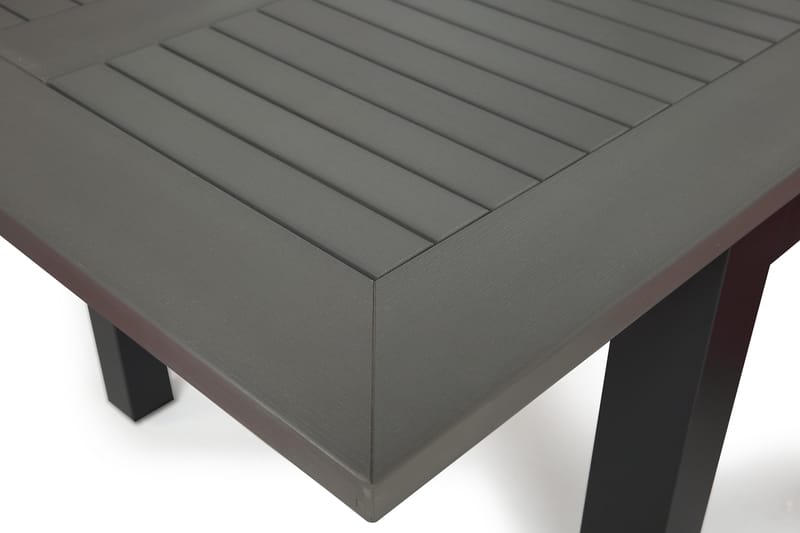 Monaco Matgrupp Utomhus 152-210 + 6 Positionsstolar - Svart/Svart - Utemöbler - Utegrupp - Matgrupper utomhus