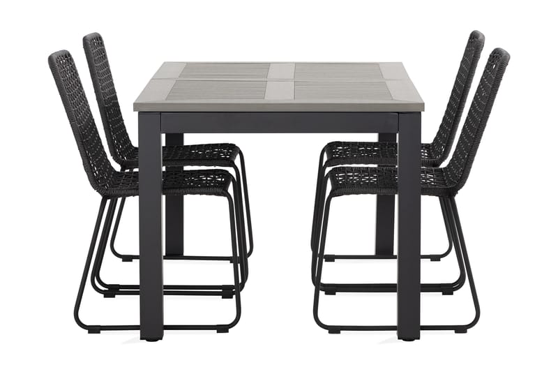 MONACO Matgrupp Utomhus 152-210 cm + 4 HILLTORP Matstol - Utemöbler - Utegrupp - Matgrupper utomhus