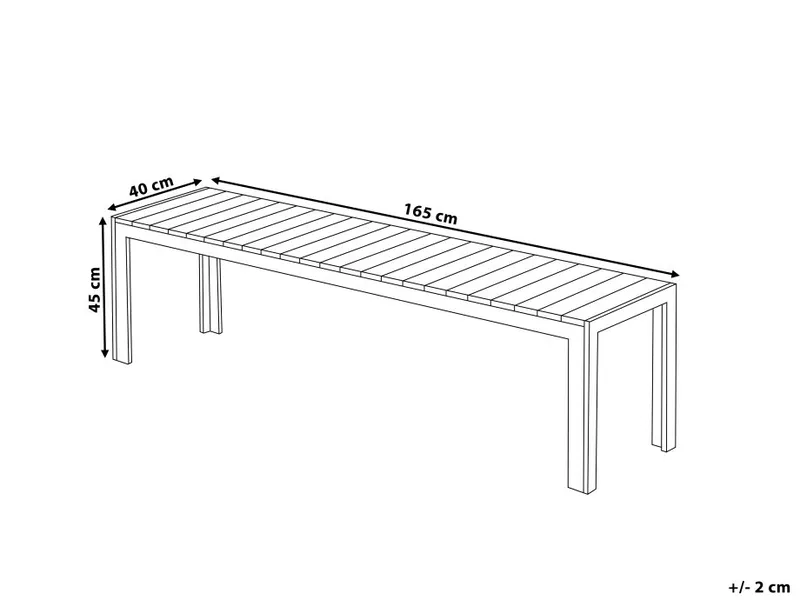 Nardo Trädgårdsmöbelset Med Utebord+Bänk Utomhus - Grå - Utemöbler - Utegrupp - Matgrupper utomhus