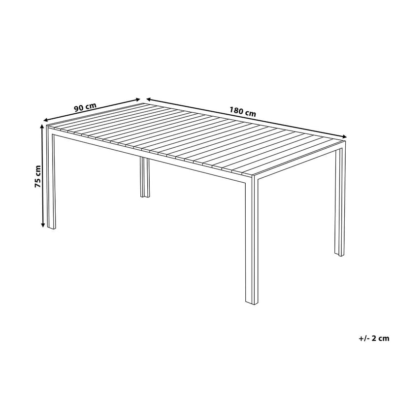 Nardo Trädgårdsmöbelset Med Utebord+Bänk Utomhus - Trä/Natur - Utemöbler - Utegrupp - Matgrupper utomhus
