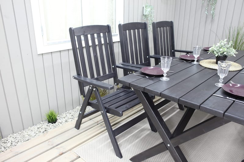 Oliver Matgrupp Utomhus 6 Utestolar - Brun - Utemöbler - Utegrupp - Matgrupper utomhus