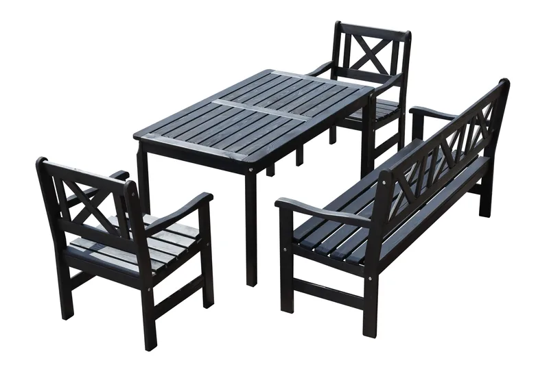 Olivo Matgrupp Utomhus - Kaffesvart - Utemöbler - Utegrupp - Matgrupper utomhus