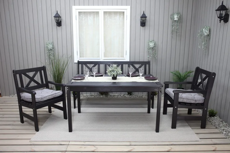 Olivo Matgrupp Utomhus - Kaffesvart - Utemöbler - Utegrupp - Matgrupper utomhus