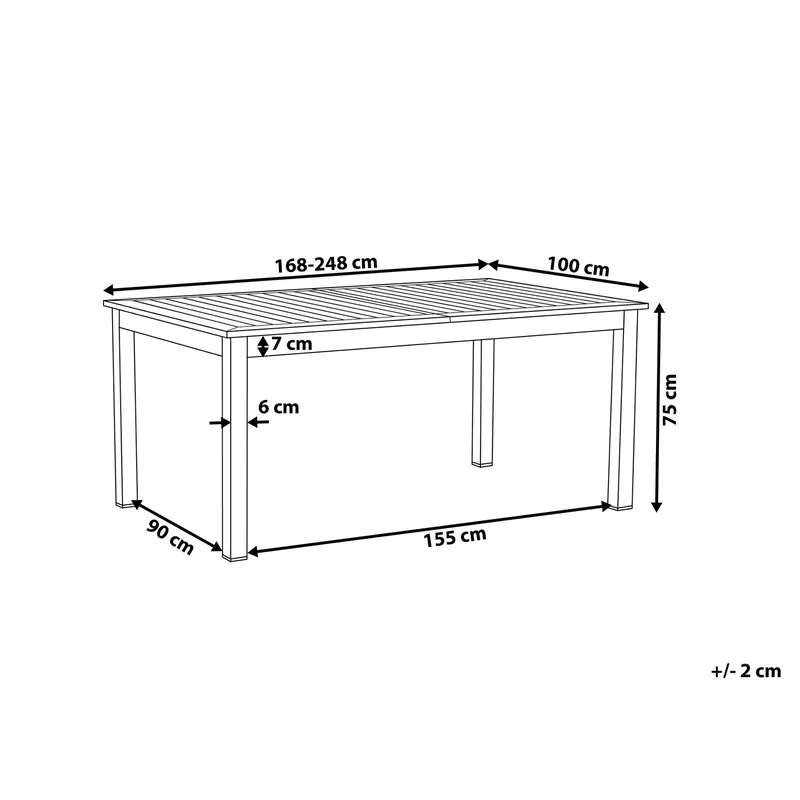 Pancole Trädgårdsmöbelset Med Utebord+6 Utestolar - Grå - Utemöbler - Utegrupp - Matgrupper utomhus