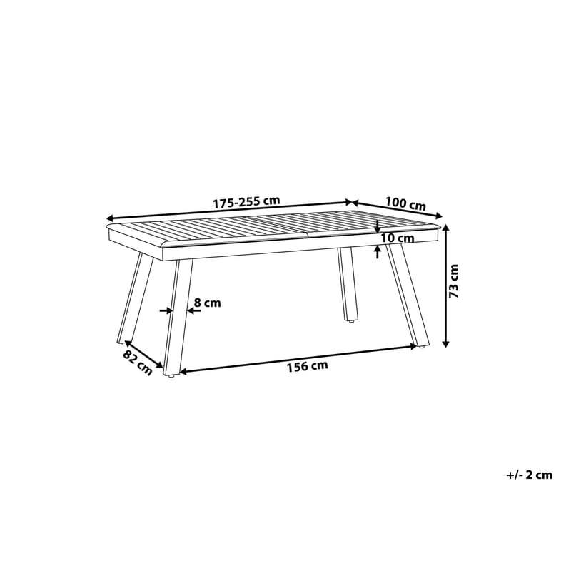 Pereta Trädgårdsmöbelset Med Utebord+6 Utestolar - Grå - Utemöbler - Utegrupp - Matgrupper utomhus