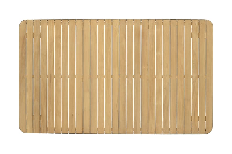 PORTALS Matbord 209 cm Vit/Trä + 5 Karmstolar + Bänk - Utemöbler - Utegrupp - Matgrupper utomhus