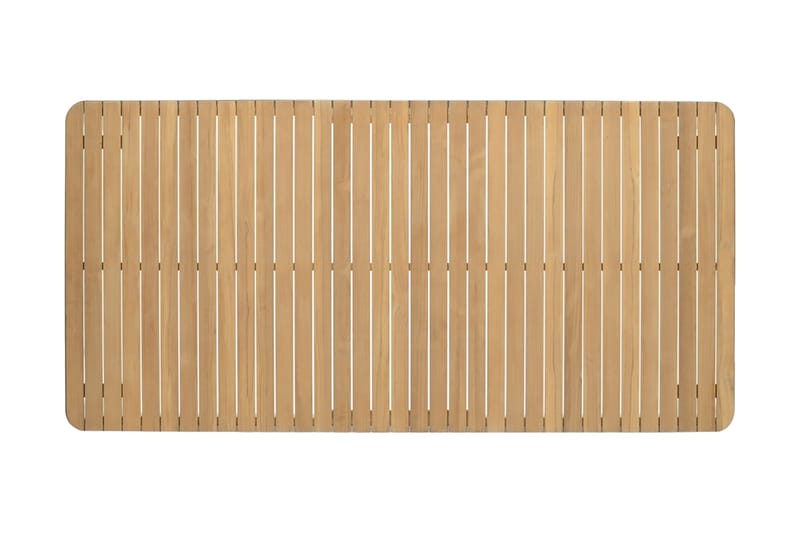 PORTALS Matbord 209 cm Vit/Trä + 5 Karmstolar + Bänk - Utemöbler - Utegrupp - Matgrupper utomhus