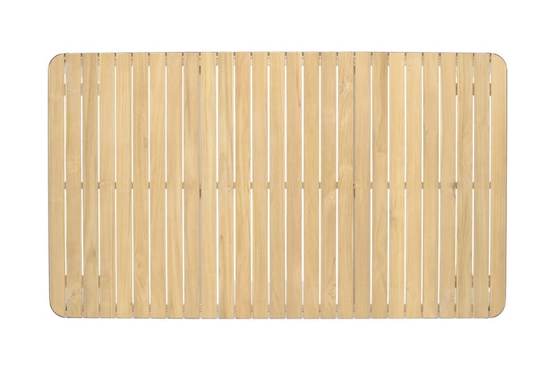 PORTALS Matbord 209 cm Vit/Trä + 8 Karmstolar - Utemöbler - Utegrupp - Matgrupper utomhus