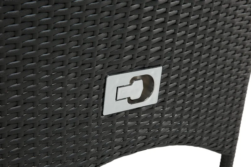 Portland Matgrupp Utomhus 152-210x90 + 6 Jenny Fåtölj Ställbar - Svart - Utemöbler - Utegrupp - Matgrupper utomhus