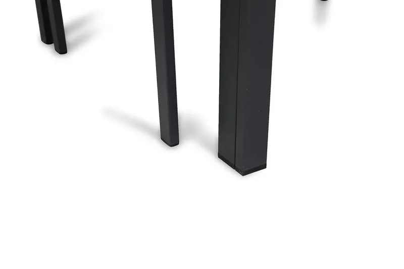 Portland Matgrupp Utomhus 152-210x90 + 6 Sierra Stapelstol - Svart - Utemöbler - Utegrupp - Matgrupper utomhus