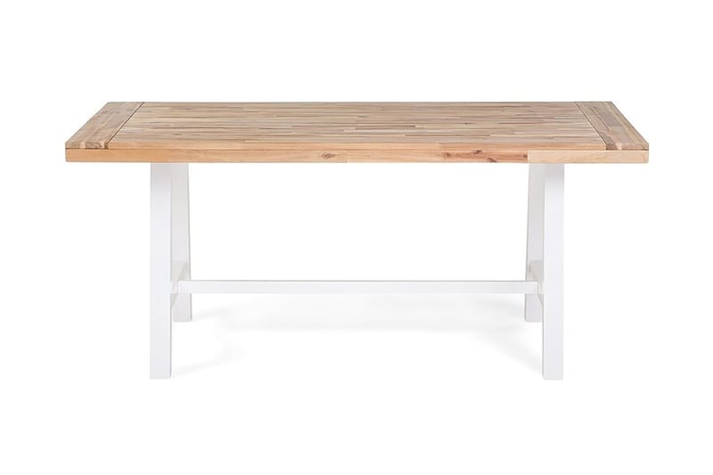 Scania Trädgårdmöbelset 170 cm + 2 Bänkar Utomhus - Vit - Utemöbler - Utegrupp - Matgrupper utomhus