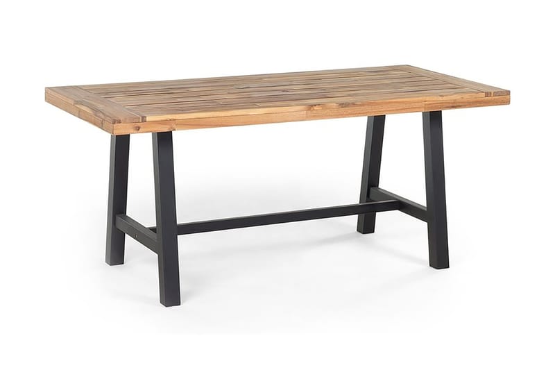 Scania Trädgårdmöbelset Utebord+ 2 Bänkar Utomhus 80 cm - Svart - Utemöbler - Utegrupp - Matgrupper utomhus