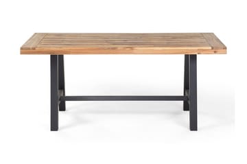 Scania Trädgårdmöbelset Utebord+ 2 Bänkar Utomhus 80 cm - Svart - Utemöbler - Utegrupp - Matgrupper utomhus