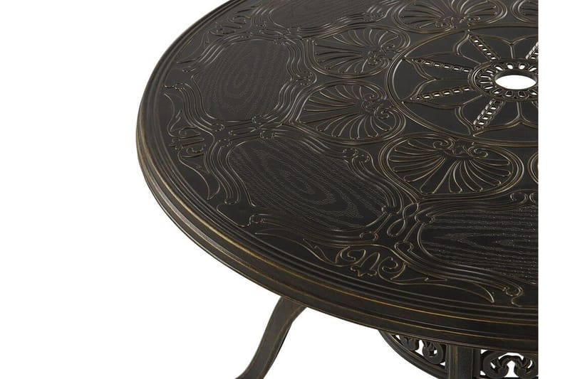 Scario Matgrupp Utomhus 100 cm + 4 Utestolar - Brun - Utemöbler - Utegrupp - Matgrupper utomhus