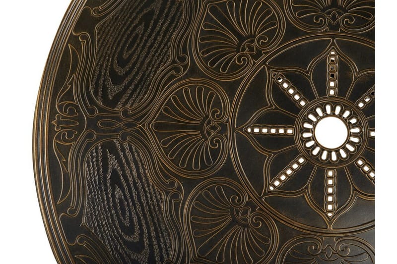 Scario Matgrupp Utomhus 100 cm + 4 Utestolar - Brun - Utemöbler - Utegrupp - Matgrupper utomhus