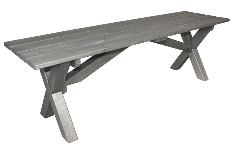 SCOTTSDALE Bord 150 cm Grå + 2 SOLANUM Stolar Grå - Matgrupper utomhus