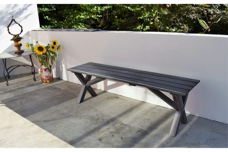 Scottsdale Matgrupp Utomhus 150 cm + 2 Solanum Utestolar - Grå - Utemöbler - Utegrupp - Matgrupper utomhus