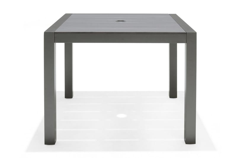 SOLANA Matbord 88 cm Grå + 4 Positionsstolar - Utemöbler - Utegrupp - Matgrupper utomhus