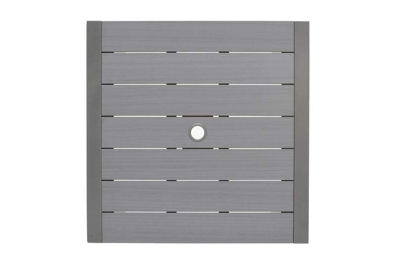 SOLANA Matbord 88 cm Grå + 4 Positionsstolar - Utemöbler - Utegrupp - Matgrupper utomhus