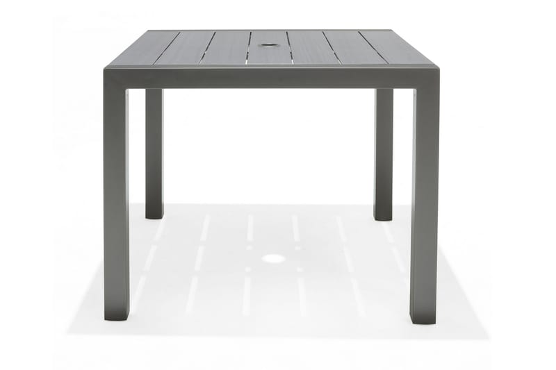 SOLANA Matbord 88 cm Grå + 4 Positionsstolar - Utemöbler - Utegrupp - Matgrupper utomhus