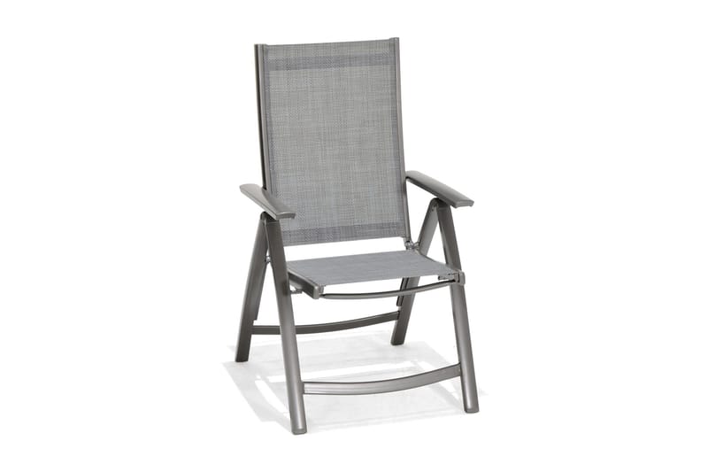 Solana Matgrupp Utomhus 160 cm + 4 Positionsstolar - Grå - Utemöbler - Utegrupp - Matgrupper utomhus