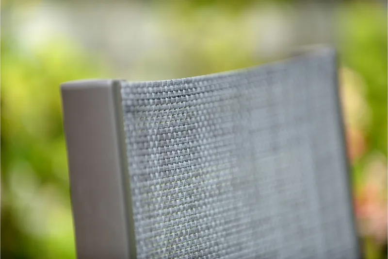 Solana Matgrupp Utomhus 201 cm + 8 Positionsstolar - Grå - Utemöbler - Utegrupp - Matgrupper utomhus