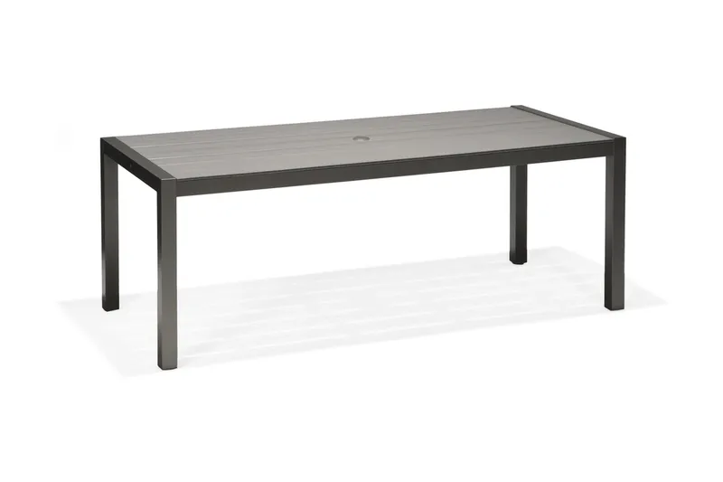 Solana Matgrupp Utomhus 201 cm + 8 Positionsstolar - Grå - Utemöbler - Utegrupp - Matgrupper utomhus