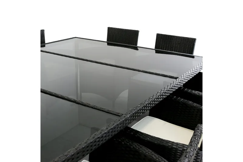 Stockevik Matgrupp Utomhus 220 cm + 10 st Matstolar Utomhus - Antracit - Utemöbler - Utegrupp - Matgrupper utomhus