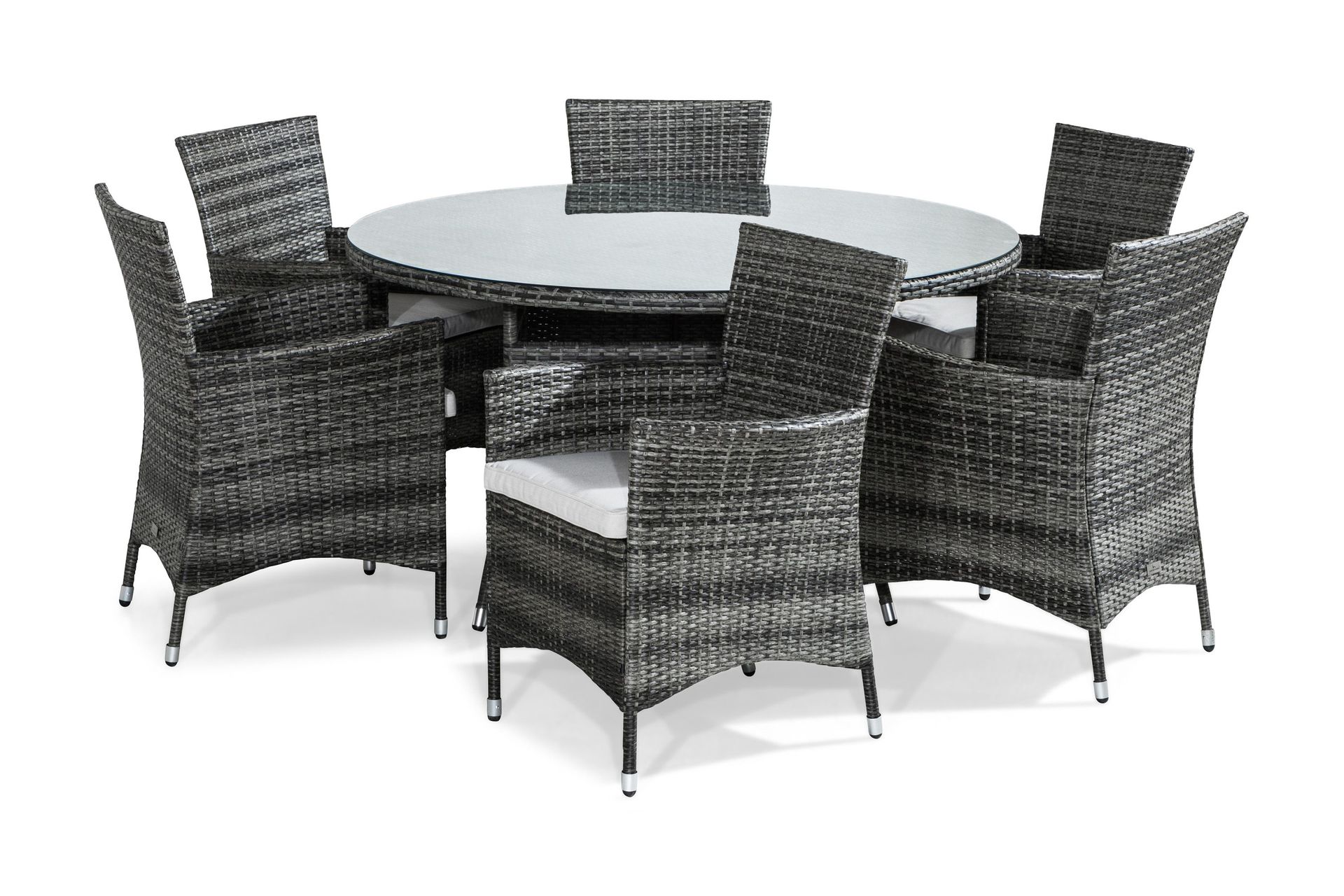 thor matgrupp 140 cm rund inkl 6 fåtöljer -