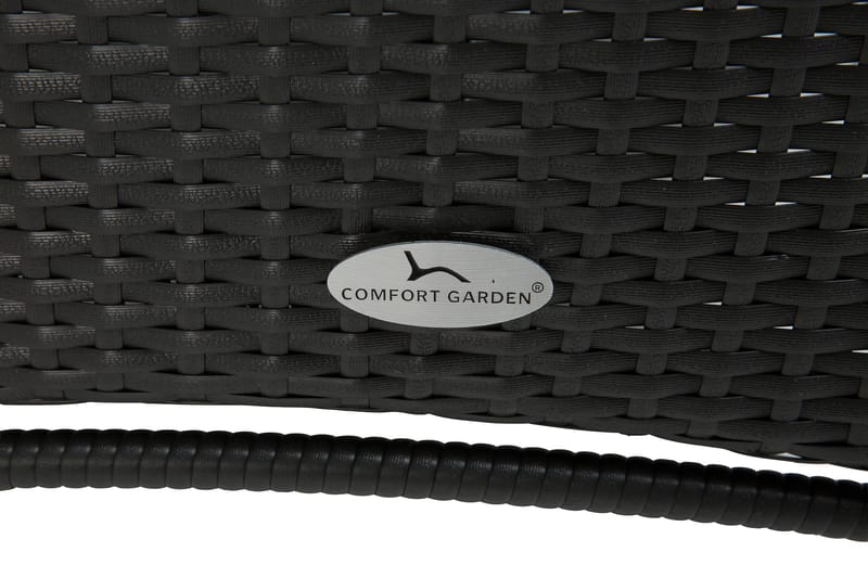 Thor Matgrupp Ø140 + 6 Jenny Ställbar Fåtölj - Svart - Utemöbler - Utegrupp - Matgrupper utomhus