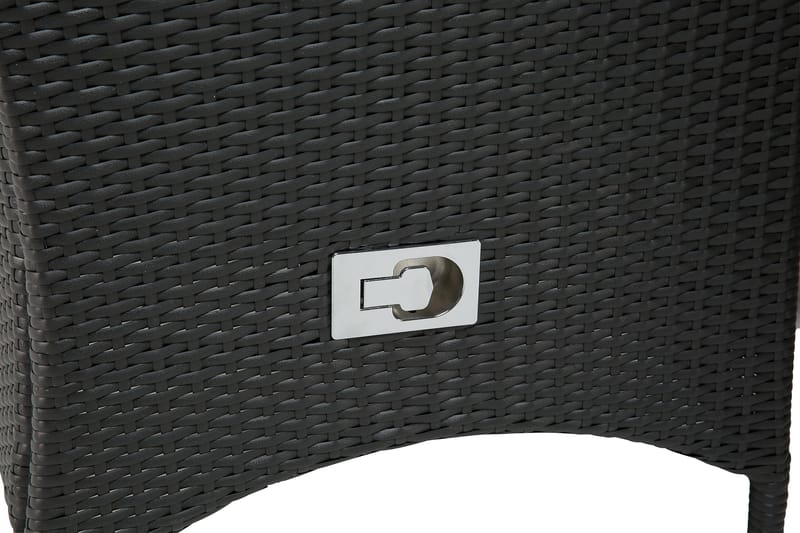 Thor Matgrupp Ø140 + 6 Jenny Ställbar Fåtölj - Svart - Utemöbler - Utegrupp - Matgrupper utomhus