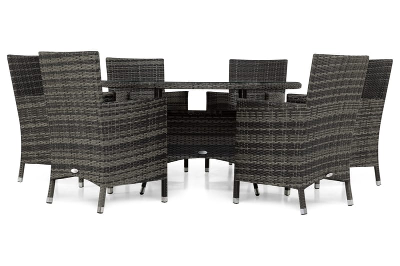 Thor Matgrupp Ø140+6 Thor Stolar - Grå/Grå - Utemöbler - Utegrupp - Matgrupper utomhus