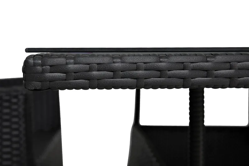 Thor Matgrupp Utomhus 140 + 4 Jenny Ställbar Fåtölj - Svart/Svart - Utemöbler - Utegrupp - Matgrupper utomhus