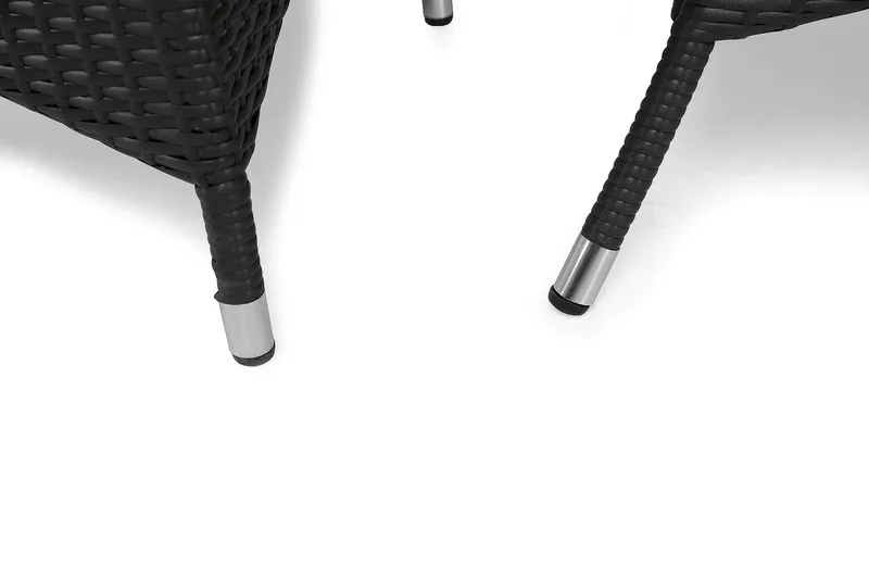 Thor Matgrupp Utomhus 140 + 4 Jenny Ställbar Fåtölj - Svart/Svart - Utemöbler - Utegrupp - Matgrupper utomhus