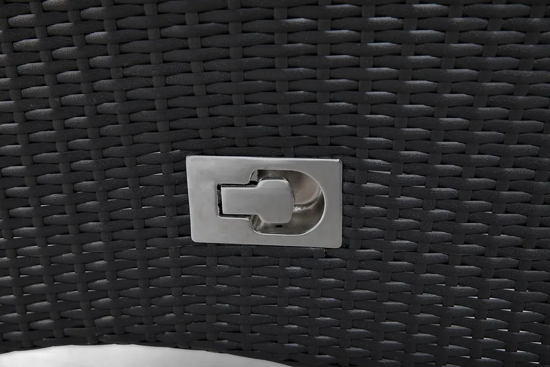 Thor Matgrupp Utomhus 140 + 4 Jenny Ställbar Fåtölj - Svart/Svart - Utemöbler - Utegrupp - Matgrupper utomhus