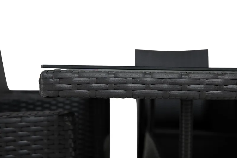 Thor Matgrupp Utomhus 140 + 4 Thor Fåtölj - Svart/Svart - Utemöbler - Utegrupp - Matgrupper utomhus