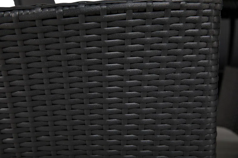 Thor Matgrupp Utomhus 140 + 6 Jenny Ställbar Fåtölj - Svart/Svart - Utemöbler - Utegrupp - Matgrupper utomhus