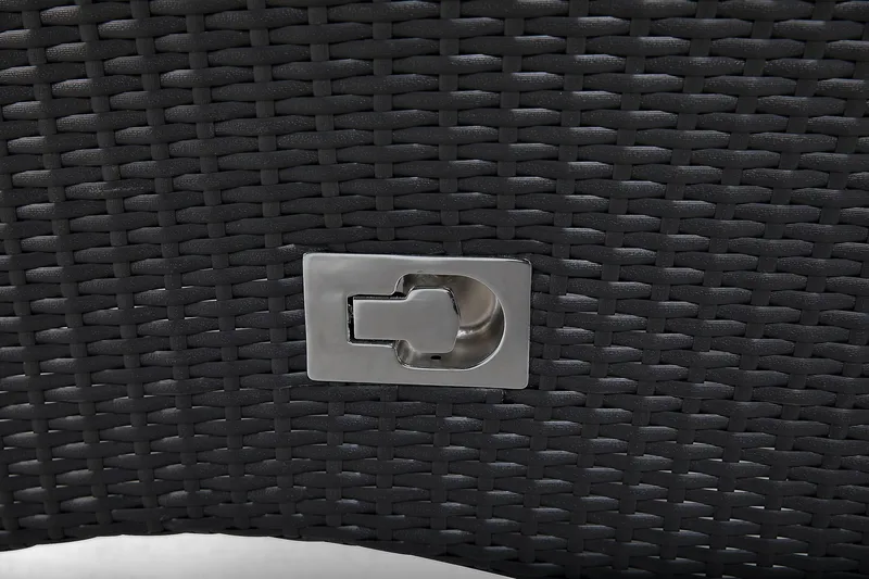 Thor Matgrupp Utomhus 140 + 6 Jenny Ställbar Fåtölj - Svart/Svart - Utemöbler - Utegrupp - Matgrupper utomhus