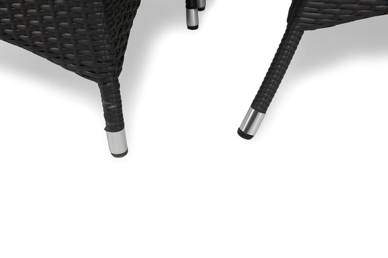 Thor Matgrupp Utomhus 140 + 6 Jenny Ställbar Fåtölj - Svart/Svart - Utemöbler - Utegrupp - Matgrupper utomhus