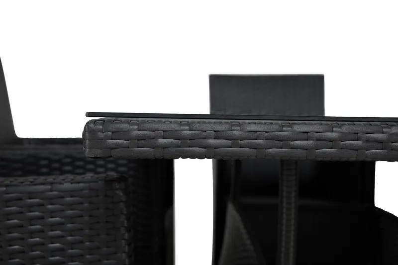 Thor Matgrupp Utomhus 140 + 6 Thor Fåtölj - Svart - Utemöbler - Utegrupp - Matgrupper utomhus